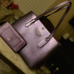 New Coach bag and wallet Purple